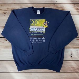 Vintage 2002 Peachtree City Classic Road Race Sweatshirt Mens XL Atlanta 15K 5K